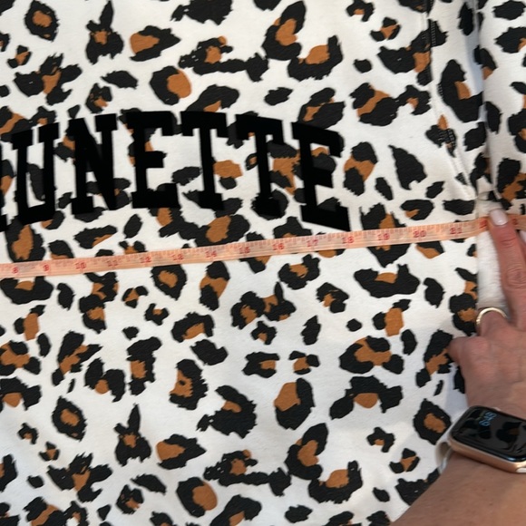 Brunette The Label Cheetah / Leopard Print Sweated xs/s - Picture 5 of 6